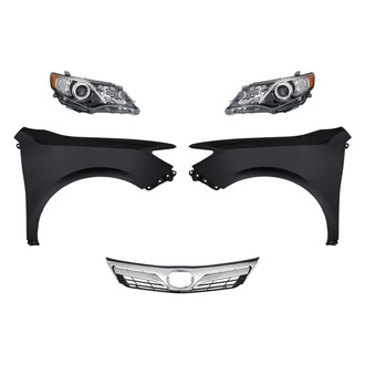 TruParts® - 5-Piece Kit (Driver and Passenger Side Headlights, Grille, Driver and Passenger Side Fenders) (Standard Line)