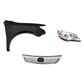 TruParts® - 3-Piece Kit (Passenger Side Headlight, Grille, Front Passenger Side Fender) (Standard Line)