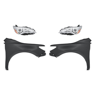 TruParts® - 4-Piece Kit (Driver and Passenger Side Headlights, Driver and Passenger Side Fenders) (Standard Line)
