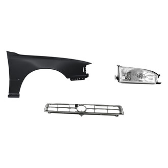 TruParts® - 3-Piece Kit (Passenger Side Headlight, Grille, Front Passenger Side Fender) (Standard Line)