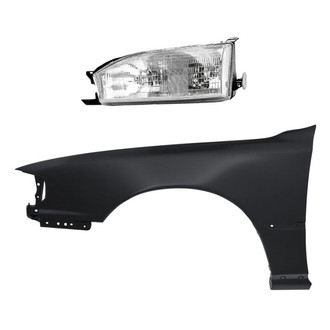 TruParts® - 2-Piece Kit (Driver Side Headlight, Front Driver Side Fender) (Standard Line)