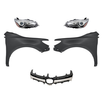 TruParts® - 5-Piece Kit (Driver and Passenger Side Headlights, Grille, Driver and Passenger Side Fenders) (Standard Line)