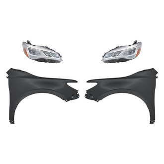 TruParts® - 4-Piece Kit (Driver and Passenger Side Headlights, Driver and Passenger Side Fenders) (CAPA Certified)