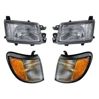 TruParts® - 4-Piece Kit (Driver and Passenger Side Headlights, Driver and Passenger Side Turn Signal/Corner Lights) (Standard Line)