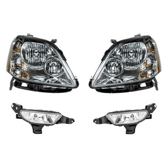 TruParts® - 4-Piece Kit (Driver and Passenger Side Headlights, Driver and Passenger Side Fog Lights) (Standard Line)