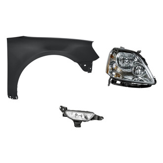 TruParts® - 3-Piece Kit (Passenger Side Headlight, Front Passenger Side Fender, Passenger Side Fog Light) (Standard Line)