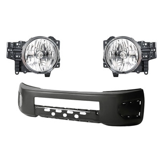 TruParts® - 3-Piece Kit (Driver and Passenger Side Headlights, Front Bumper Cover) (Standard Line)