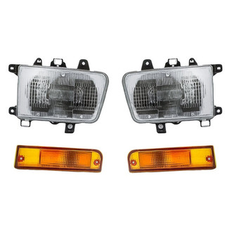 TruParts® - 4-Piece Kit (Driver and Passenger Side Headlights, Driver and Passenger Side Turn Signal/Parking Lights) (Standard Line)