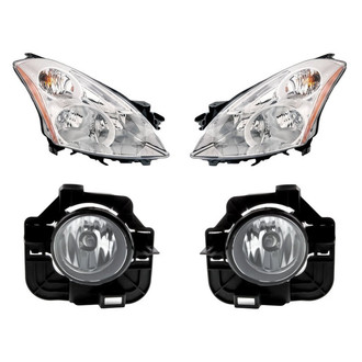 TruParts® - 4-Piece Kit (Driver and Passenger Side Headlights, Driver and Passenger Side Fog Lights) (Standard Line)