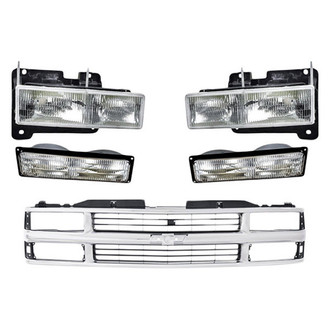 TruParts® - 5-Piece Kit (Driver and Passenger Side Headlights, Grille, Driver and Passenger Side Turn Signal/Parking Lights) (Standard Line)