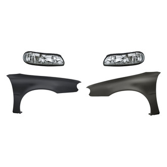 TruParts® - 4-Piece Kit (Driver and Passenger Side Headlights, Driver and Passenger Side Fenders) (Standard Line)