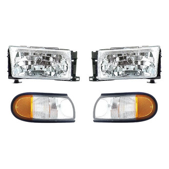 TruParts® - 4-Piece Kit (Driver and Passenger Side Headlights, Driver and Passenger Side Turn Signal/Corner Lights) (Standard Line)