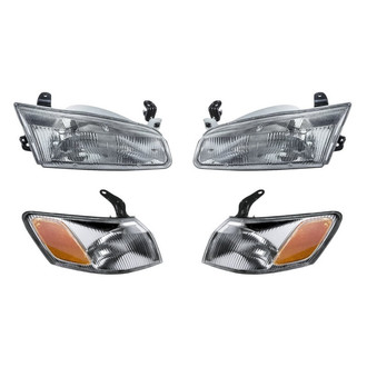 TruParts® - 4-Piece Kit (Driver and Passenger Side Headlights, Driver and Passenger Side Turn Signal/Corner Lights) (Standard Line)