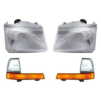 TruParts® - 4-Piece Kit (Driver and Passenger Side Headlights, Driver and Passenger Side Turn Signal/Parking Lights) (Standard Line)