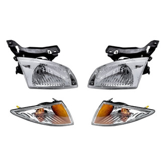 TruParts® - 4-Piece Kit (Driver and Passenger Side Headlights, Driver and Passenger Side Turn Signal/Corner Lights) (Standard Line)