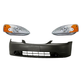 TruParts® - 3-Piece Kit (Driver and Passenger Side Headlights, Front Bumper Cover) (Standard Line)