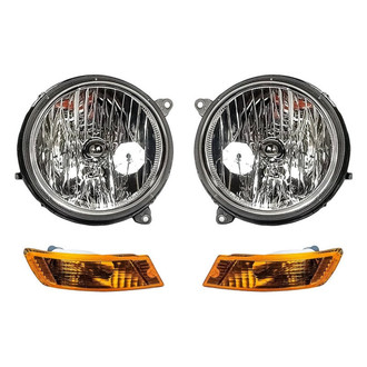 TruParts® - 4-Piece Kit (Driver and Passenger Side Headlights, Driver and Passenger Side Turn Signal/Parking Lights) (Standard Line)