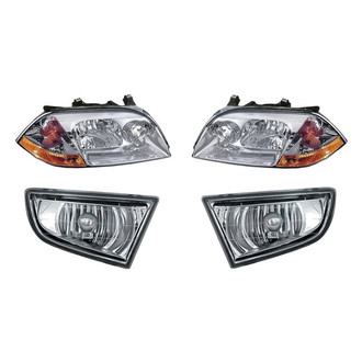 TruParts® - 4-Piece Kit (Driver and Passenger Side Headlights, Driver and Passenger Side Fog Lights) (Standard Line)