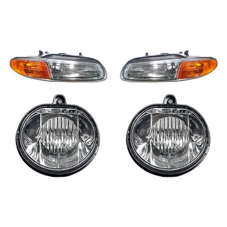 TruParts® - 4-Piece Kit (Driver and Passenger Side Headlights, Driver and Passenger Side Fog Lights) (Standard Line)