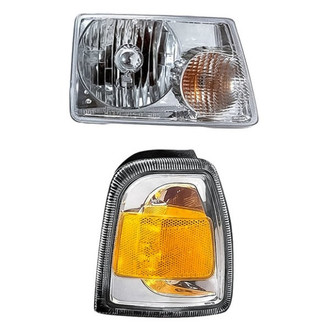 TruParts® - 2-Piece Kit (Passenger Side Headlight, Passenger Side Turn Signal/Corner Light) (Standard Line)