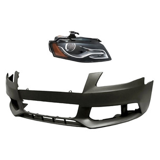 TruParts® - 2-Piece Kit (Passenger Side Headlight, Front Bumper Cover) (Standard Line)