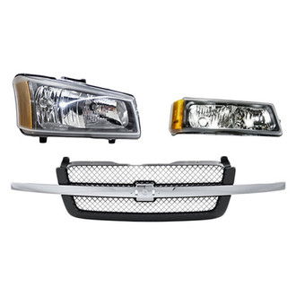 TruParts® - 3-Piece Kit (Passenger Side Headlight, Grille, Passenger Side Turn Signal/Parking Light) (Standard Line)