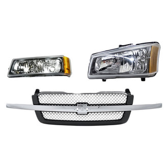 TruParts® - 3-Piece Kit (Driver Side Headlight, Grille, Driver Side Turn Signal/Parking Light) (Standard Line)