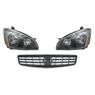 TruParts® - 3-Piece Kit (Driver and Passenger Side Headlights, Grille) (Standard Line)