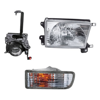 TruParts® - 3-Piece Kit (Passenger Side Headlight, Passenger Side Fog Light, Passenger Side Turn Signal/Parking Light) (Standard Line)