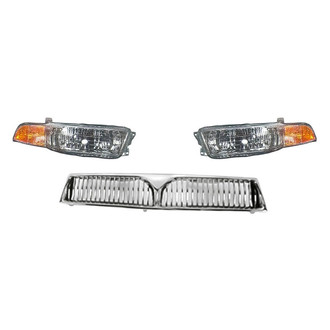 TruParts® - 3-Piece Kit (Driver and Passenger Side Headlights, Grille) (Standard Line)