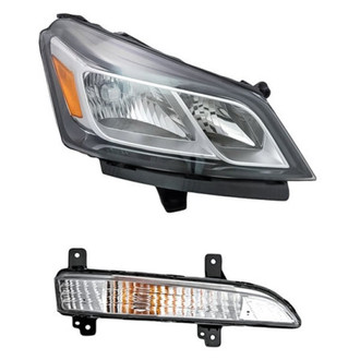TruParts® - 2-Piece Kit (Passenger Side Headlight, Passenger Side Turn Signal/Parking Light) (Standard Line)