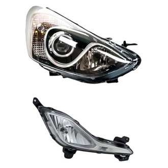 TruParts® - 2-Piece Kit (Passenger Side Headlight, Passenger Side Fog Light) (CAPA Certified)