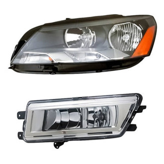 TruParts® - 2-Piece Kit (Driver Side Headlight, Driver Side Fog Light) (Standard Line)