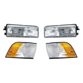 TruParts® - 4-Piece Kit (Driver and Passenger Side Headlights, Driver and Passenger Side Turn Signal/Corner Lights) (Standard Line)