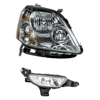 TruParts® - 2-Piece Kit (Passenger Side Headlight, Passenger Side Fog Light) (Standard Line)