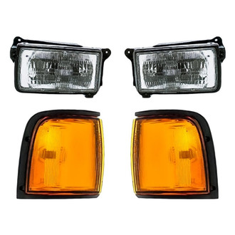 TruParts® - 4-Piece Kit (Driver and Passenger Side Headlights, Driver and Passenger Side Turn Signal/Corner Lights) (Standard Line)