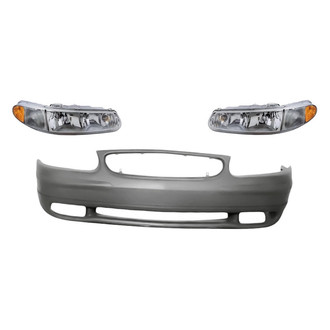 TruParts® - 3-Piece Kit (Driver and Passenger Side Headlights, Front Bumper Cover) (Standard Line)