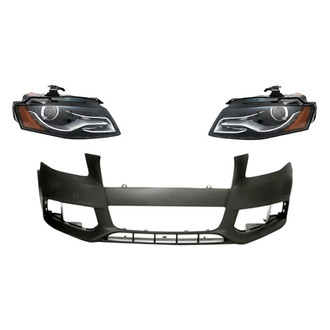 TruParts® - 3-Piece Kit (Driver and Passenger Side Headlights, Front Bumper Cover) (Standard Line)