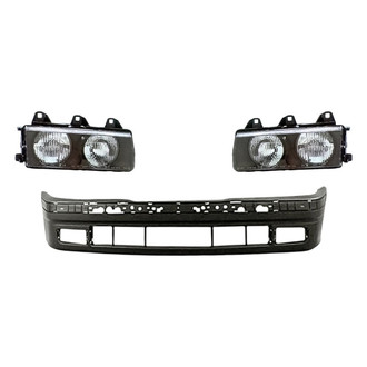 TruParts® - 3-Piece Kit (Driver and Passenger Side Headlights, Front Bumper Cover) (Standard Line)