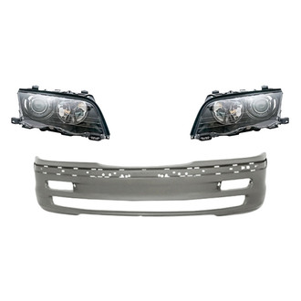 TruParts® - 3-Piece Kit (Driver and Passenger Side Headlights, Front Bumper Cover) (Standard Line)