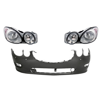 TruParts® - 3-Piece Kit (Driver and Passenger Side Headlights, Front Bumper Cover) (Standard Line)