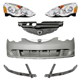 TruParts® - 6-Piece Kit (Driver and Passenger Side Headlights, Front Bumper Cover, Front Driver and Passenger Side Bumper Brackets, Grille) (Standard Line)