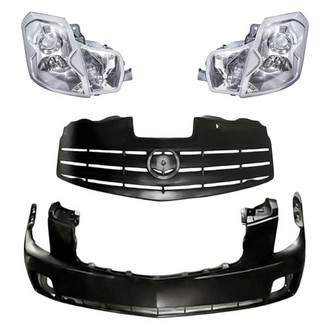 TruParts® - 4-Piece Kit (Driver and Passenger Side Headlights, Front Bumper Cover, Grille) (Standard Line)