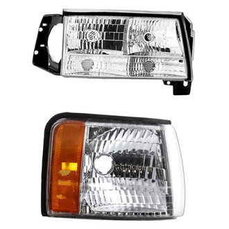 TruParts® - 2-Piece Kit (Passenger Side Headlight, Passenger Side Turn Signal/Corner Light) (Standard Line)