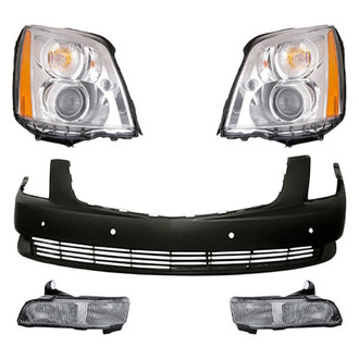 TruParts® - 5-Piece Kit (Driver and Passenger Side Headlights, Front Bumper Cover, Driver and Passenger Side Fog Lights) (Standard Line)