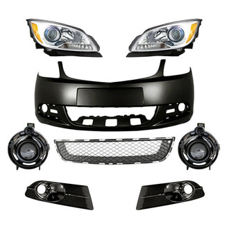 TruParts® - 8-Piece Kit (Driver and Passenger Side Headlights, Front Bumper Cover, Front Bumper Grille, Driver and Passenger Side Fog Lights, Front Driver and Passenger Side Fog Lights Bezels) (Standard Line)