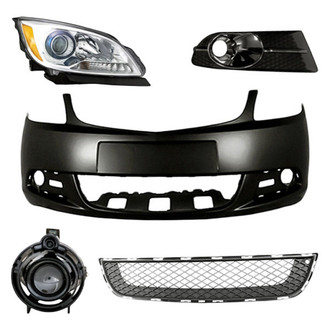 TruParts® - 5-Piece Kit (Passenger Side Headlight, Front Bumper Cover, Front Bumper Grille, Driver Side Fog Light, Front Passenger Side Fog Light Bezel) (Standard Line)