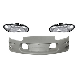 TruParts® - 3-Piece Kit (Driver and Passenger Side Headlights, Front Bumper Cover) (Standard Line)
