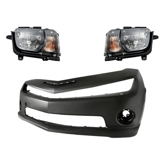 TruParts® - 3-Piece Kit (Driver and Passenger Side Headlights, Front Bumper Cover) (Standard Line)