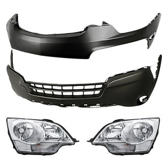 TruParts® - 4-Piece Kit (Driver and Passenger Side Headlights, Front Lower Bumper Cover, Front Upper Bumper Cover) (Standard Line)